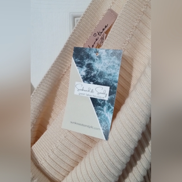 Love Tree Tan Mini Dress Wrap Style - Picture 2 of 3